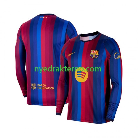 FC Barcelona Fotballdrakt Herre Hjemmedraktsett 2026-2027 Langermet