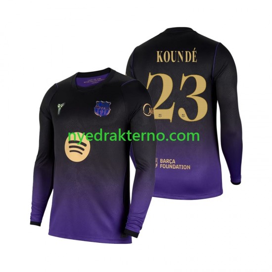 FC Barcelona Fotballdrakt Jules Kounde 23 Herre Bortedraktsett 2026-2027 Langermet