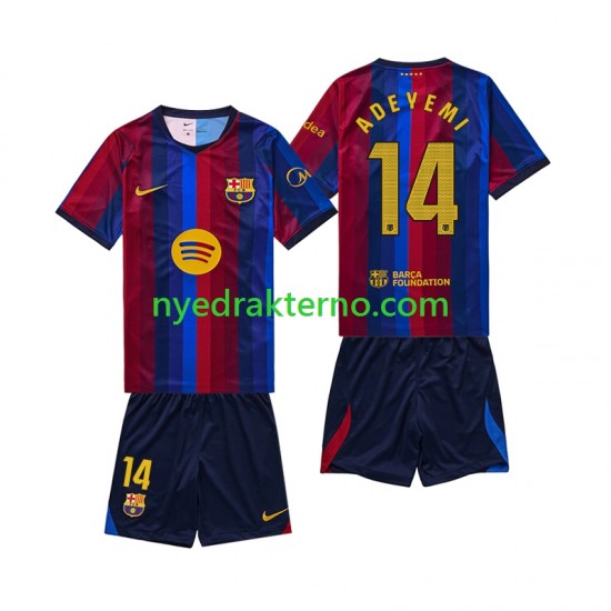 FC Barcelona Fotballdrakt Karim Adeyemi 14 Barn Hjemmedraktsett 2026-2027 Kortermet