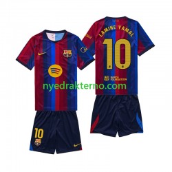 FC Barcelona Fotballdrakt Lamine Yamal 10 Barn Hjemmedraktsett 2026-2027 Kortermet