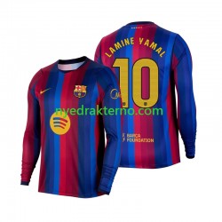 FC Barcelona Fotballdrakt Lamine Yamal 10 Herre Hjemmedraktsett 2026-2027 Langermet