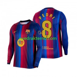 FC Barcelona Fotballdrakt Pedri 8 Herre Hjemmedraktsett 2026-2027 Langermet