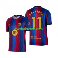 FC Barcelona Fotballdrakt Raphinha 11 Herre Hjemmedraktsett 2026-2027 Kortermet