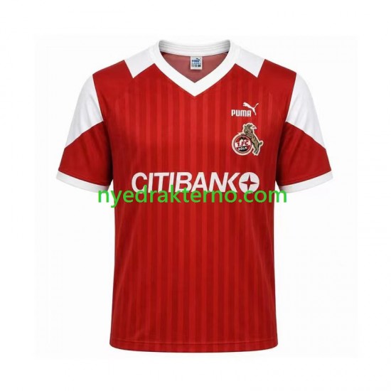 FC Köln Fotballdrakt 1992 1993 Retro Herre Bortedraktsett Kortermet
