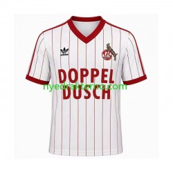 FC Köln Fotballdrakt 1982 1983 Retro Herre Hjemmedraktsett Kortermet