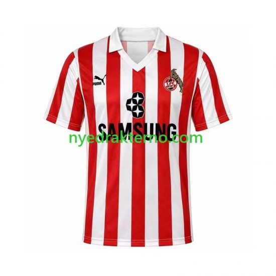 FC Köln Fotballdrakt 1988 1989 Retro Herre Tredjedraktsett Kortermet