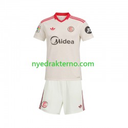 Sevilla FC Fotballdrakt Retro Barn Hjemmedraktsett 2025-2026 Kortermet