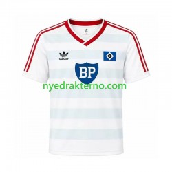 Hamburger SV Fotballdrakt 1986 Retro Herre Bortedraktsett Kortermet