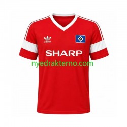Hamburger SV Fotballdrakt 1988 Retro Herre Bortedraktsett Kortermet