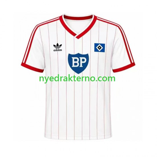 Hamburger SV Fotballdrakt 1984 Retro Herre Hjemmedraktsett Kortermet