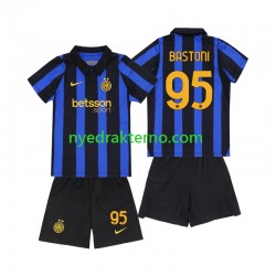 Inter Milan Fotballdrakt Alessandro Bastoni 95 Barn Hjemmedraktsett 2026-2027 Kortermet