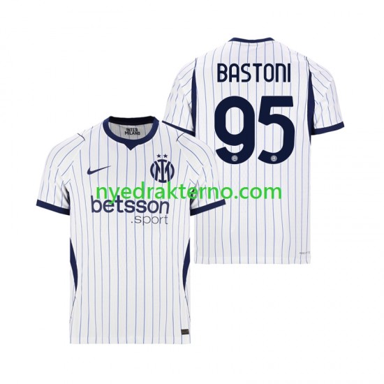 Inter Milan Fotballdrakt Alessandro Bastoni 95 Herre Bortedraktsett 2026-2027 Kortermet