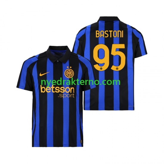Inter Milan Fotballdrakt Alessandro Bastoni 95 Herre Hjemmedraktsett 2026-2027 Kortermet
