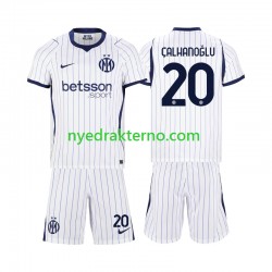Inter Milan Fotballdrakt Hakan Calhanoglu 20 Barn Bortedraktsett 2026-2027 Kortermet