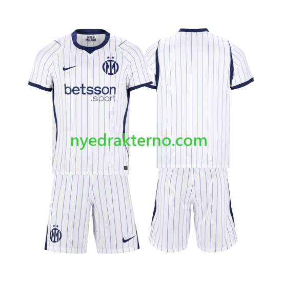 Inter Milan Fotballdrakt Barn Bortedraktsett 2026-2027 Kortermet