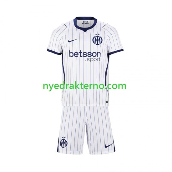 Inter Milan Fotballdrakt Barn Bortedraktsett 2026-2027 Kortermet