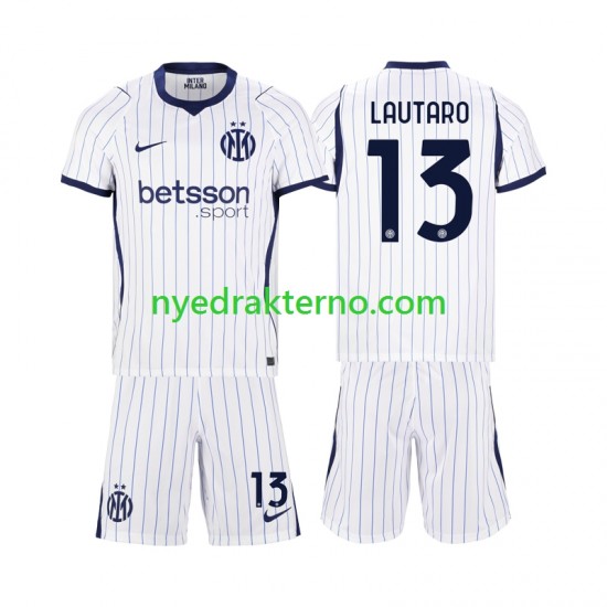 Inter Milan Fotballdrakt Lautaro Martinez 13 Barn Bortedraktsett 2026-2027 Kortermet