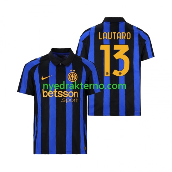 Inter Milan Fotballdrakt Lautaro Martinez 13 Herre Hjemmedraktsett 2026-2027 Kortermet