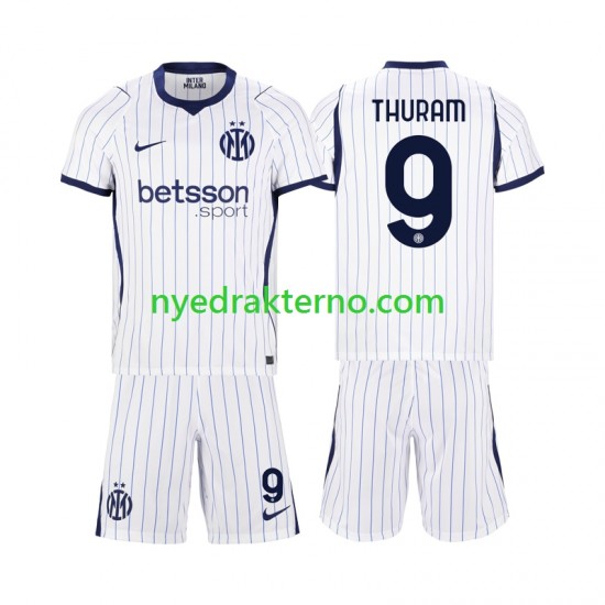 Inter Milan Fotballdrakt Marcus Thuram 9 Barn Bortedraktsett 2026-2027 Kortermet