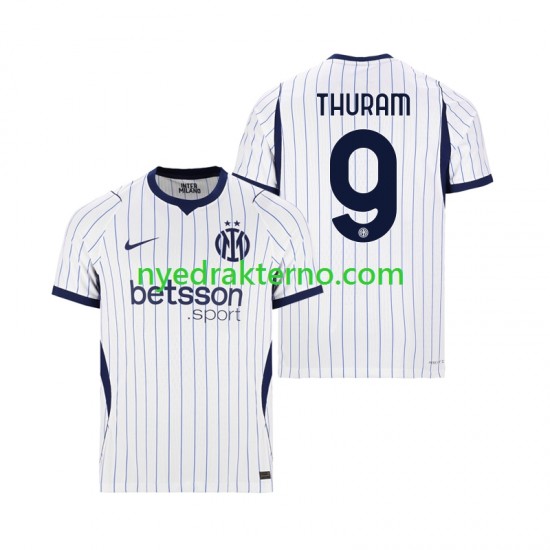 Inter Milan Fotballdrakt Marcus Thuram 9 Herre Bortedraktsett 2026-2027 Kortermet