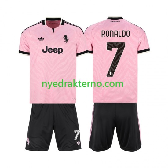 Juventus Fotballdrakt Cristiano Ronaldo 7 Barn Bortedraktsett 2026-2027 Kortermet
