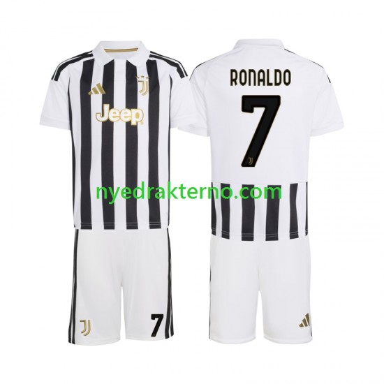 Juventus Fotballdrakt Cristiano Ronaldo 7 Barn Hjemmedraktsett 2026-2027 Kortermet
