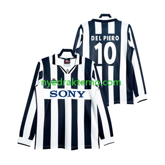 Juventus Fotballdrakt DEL PIERO 10 1997 Retro Herre Hjemmedraktsett Langermet