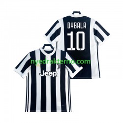 Juventus Fotballdrakt DYBALA 21 2017 2018 Retro Herre Hjemmedraktsett Kortermet