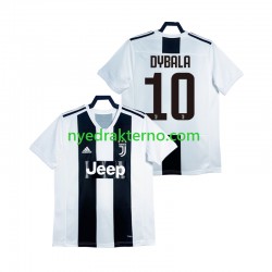 Juventus Fotballdrakt DYBALA 21 2018 2019 Retro Herre Hjemmedraktsett Kortermet