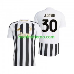 Juventus Fotballdrakt Jonathan David 30 Herre Hjemmedraktsett 2026-2027 Kortermet