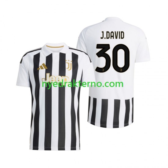 Juventus Fotballdrakt Jonathan David 30 Herre Hjemmedraktsett 2026-2027 Kortermet