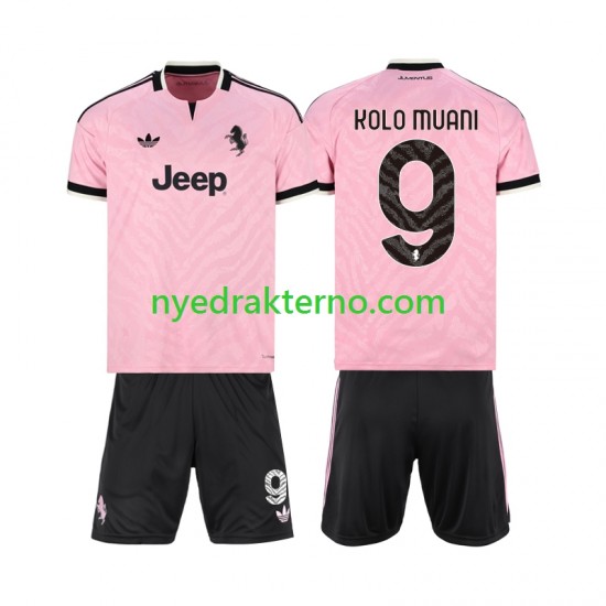 Juventus Fotballdrakt Randal Kolo Muani 9 Barn Bortedraktsett 2026-2027 Kortermet