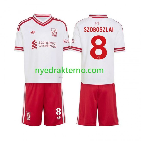 Liverpool Fotballdrakt Dominik Szoboszlai 8 Barn Bortedraktsett 2026-2027 Kortermet