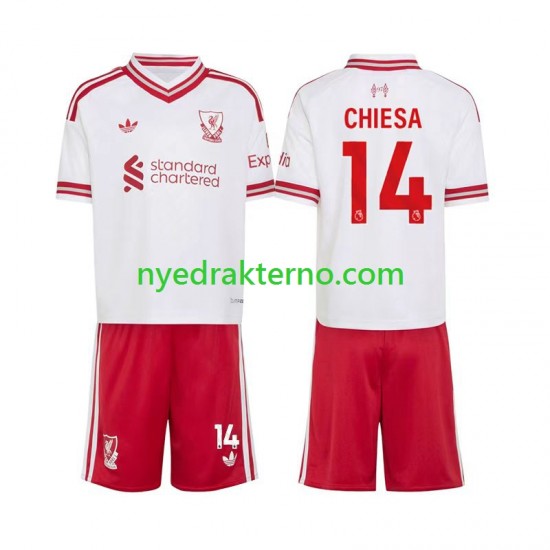 Liverpool Fotballdrakt Federico Chiesa 14 Barn Bortedraktsett 2026-2027 Kortermet