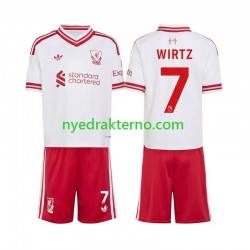 Liverpool Fotballdrakt Florian Wirtz 7 Barn Bortedraktsett 2026-2027 Kortermet