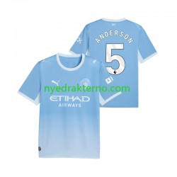 Manchester City Fotballdrakt Elliot Anderson 5 Herre Hjemmedraktsett 2026-2027 Kortermet