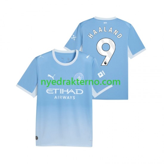 Manchester City Fotballdrakt Erling Haaland 9 Herre Hjemmedraktsett 2026-2027 Kortermet