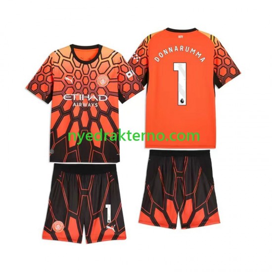 Manchester City Fotballdrakt Gianluigi Donnarumma 1 Keeper Barn Tredjedraktsett 2026-2027 Kortermet