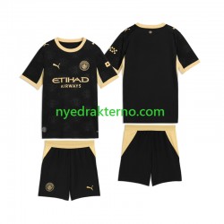 Manchester City Fotballdrakt Barn Bortedraktsett 2026-2027 Kortermet