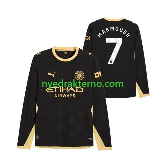 Manchester City Fotballdrakt Omar Marmoush 7 Herre Bortedraktsett 2026-2027 Langermet
