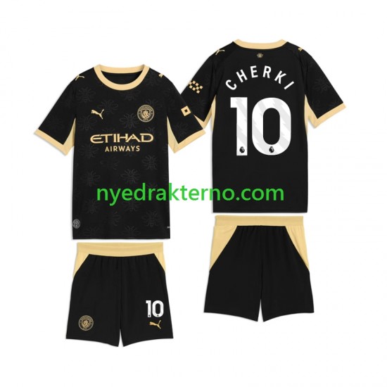 Manchester City Fotballdrakt Rayan Cherki 10 Barn Bortedraktsett 2026-2027 Kortermet