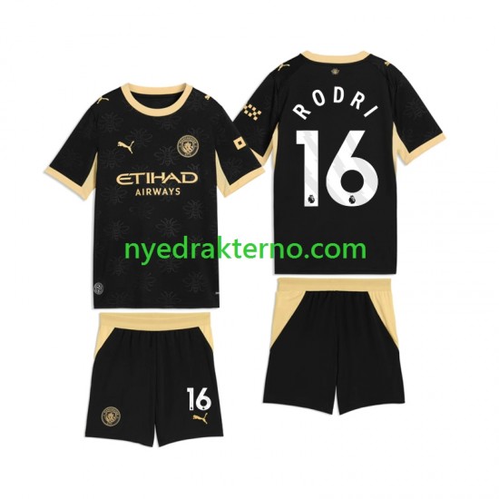 Manchester City Fotballdrakt Rodri 16 Barn Bortedraktsett 2026-2027 Kortermet
