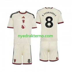 Manchester United Fotballdrakt Bruno Fernandes 8 Barn Tredjedraktsett 2026-2027 Kortermet