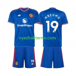 Manchester United Fotballdrakt Bryan Mbeumo 19 Barn Bortedraktsett 2026-2027 Kortermet