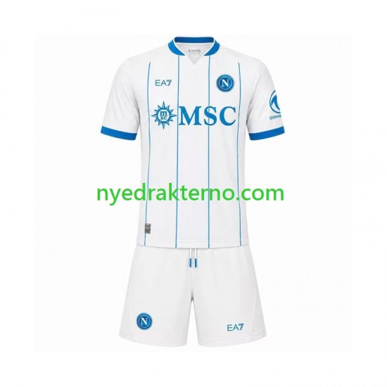 Napoli Fotballdrakt Barn Bortedraktsett 2026-2027 Kortermet