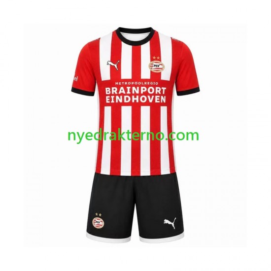 PSV Eindhoven Fotballdrakt Barn Hjemmedraktsett 2026-2027 Kortermet