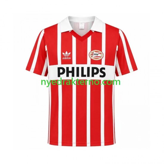 PSV Eindhoven Fotballdrakt 1990 Retro Herre Hjemmedraktsett Kortermet