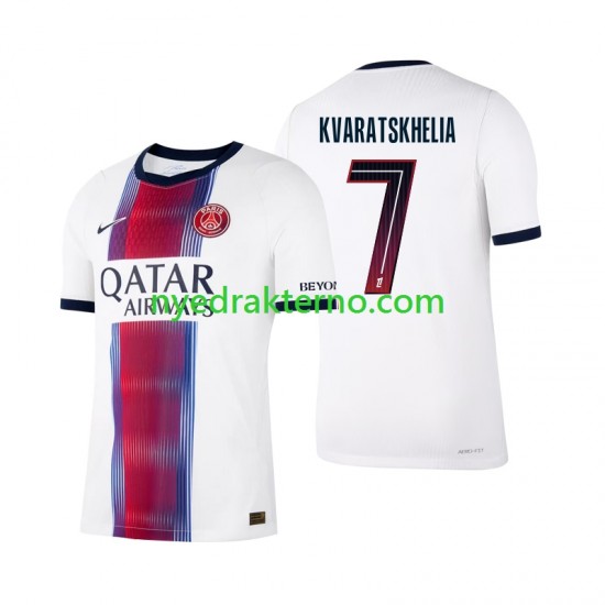 Paris Saint-Germain Fotballdrakt Khvicha Kvaratskhelia 7 Herre Bortedraktsett 2026-2027 Kortermet