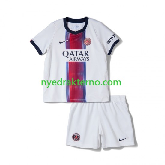 Paris Saint-Germain Fotballdrakt Barn Bortedraktsett 2026-2027 Kortermet