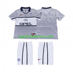 Paris Saint-Germain Fotballdrakt 2000 2001 Retro Barn Bortedraktsett Kortermet